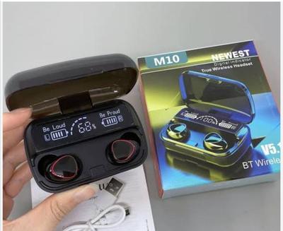 M10 TWS Wireless Earbuds with Charging Power Bank & LED Display 3D Touch Bluetooth Headset newest