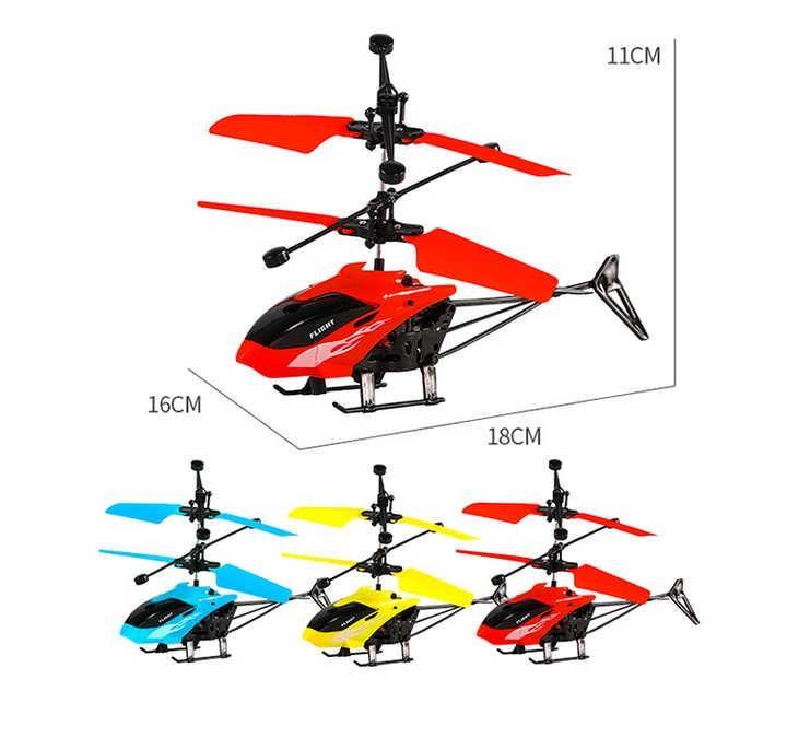Infrared Induction LED Helicopter – Hand Sensor Controlled, Rechargeable Flying Toy | Helicopter For Children