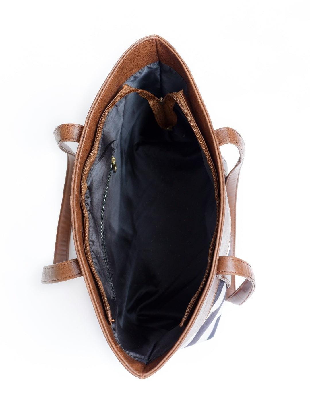 Women's PU Leather Printed Tote Bags for Women