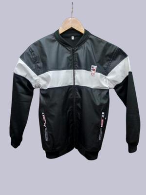 Men's Black Plain Rexene Biker Jacket - Stylish and Versatile Outerwear