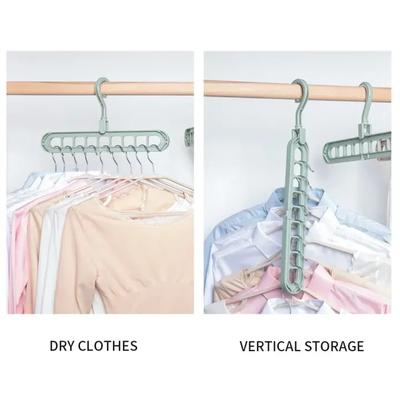 Multi-Port Cloth Hanger, 10 Pcs