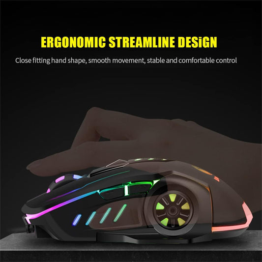 Gaming Glowing Mouse Backlit E-sports Colorful LED Light Mouse For Laptop PC Computer Gamer