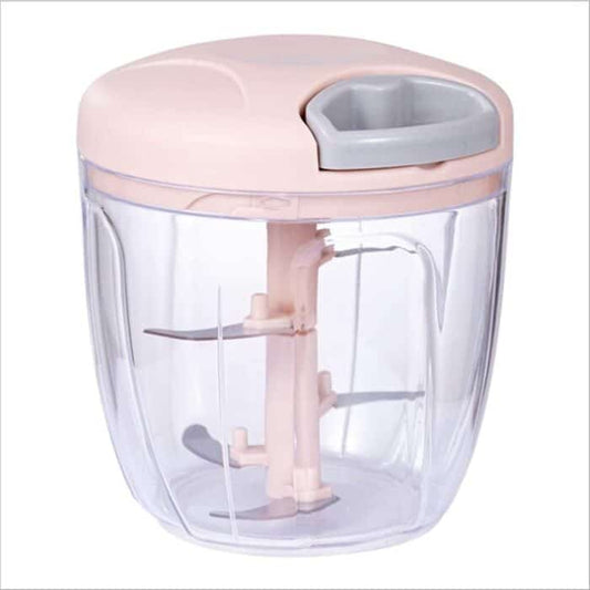 Manual Garlic Chopper Hand-Powered Food Chopper Mini Pull String Design Food Processor, Mincer,Garlic Press Mincer Pepper Chili Nuts Meat Grinder
