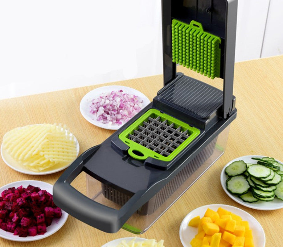16 in 1 Multifunctional Vegetable Slicer Cutter Shredders Slicer With Basket