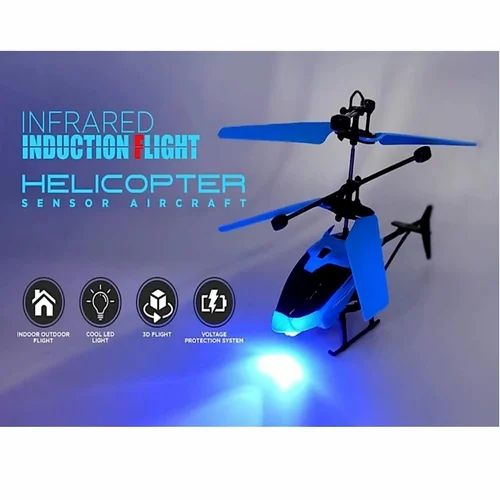Infrared Induction LED Helicopter – Hand Sensor Controlled, Rechargeable Flying Toy | Helicopter For Children