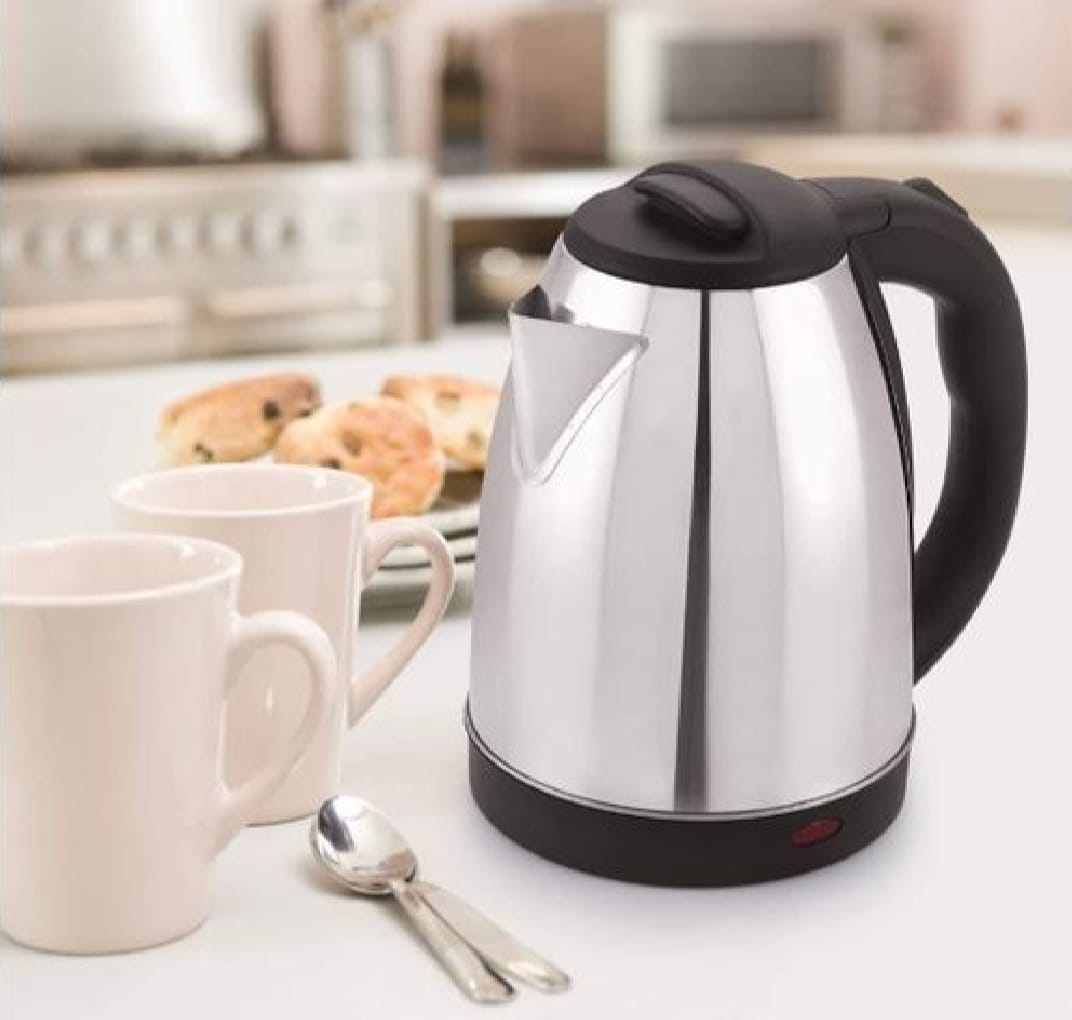 Electric Kettle - Stainless steel body - Automatic instant heating - 1500 Watts - Water boiler - High quality - Kettle for tea