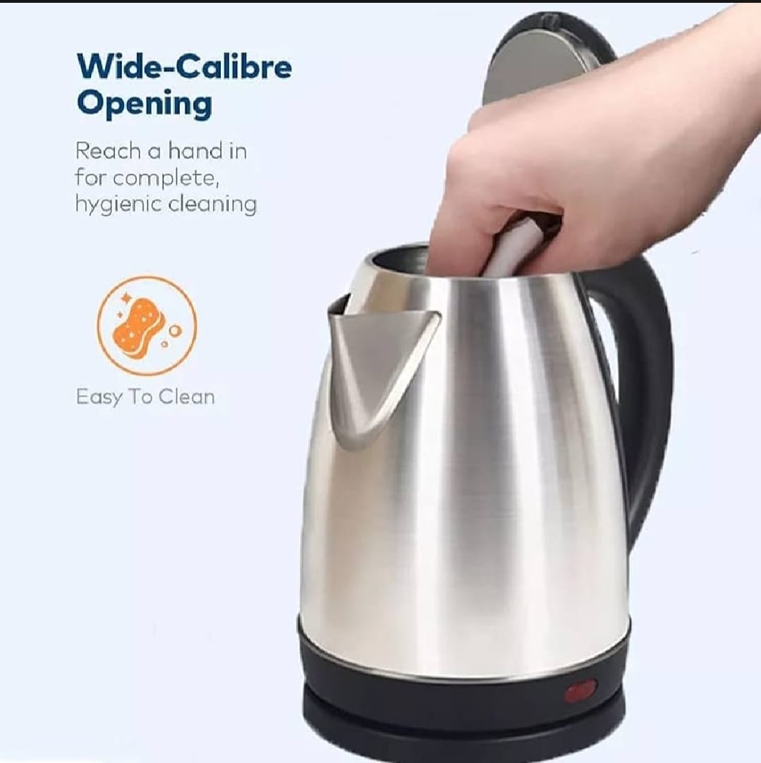 Electric Kettle - Stainless steel body - Automatic instant heating - 1500 Watts - Water boiler - High quality - Kettle for tea