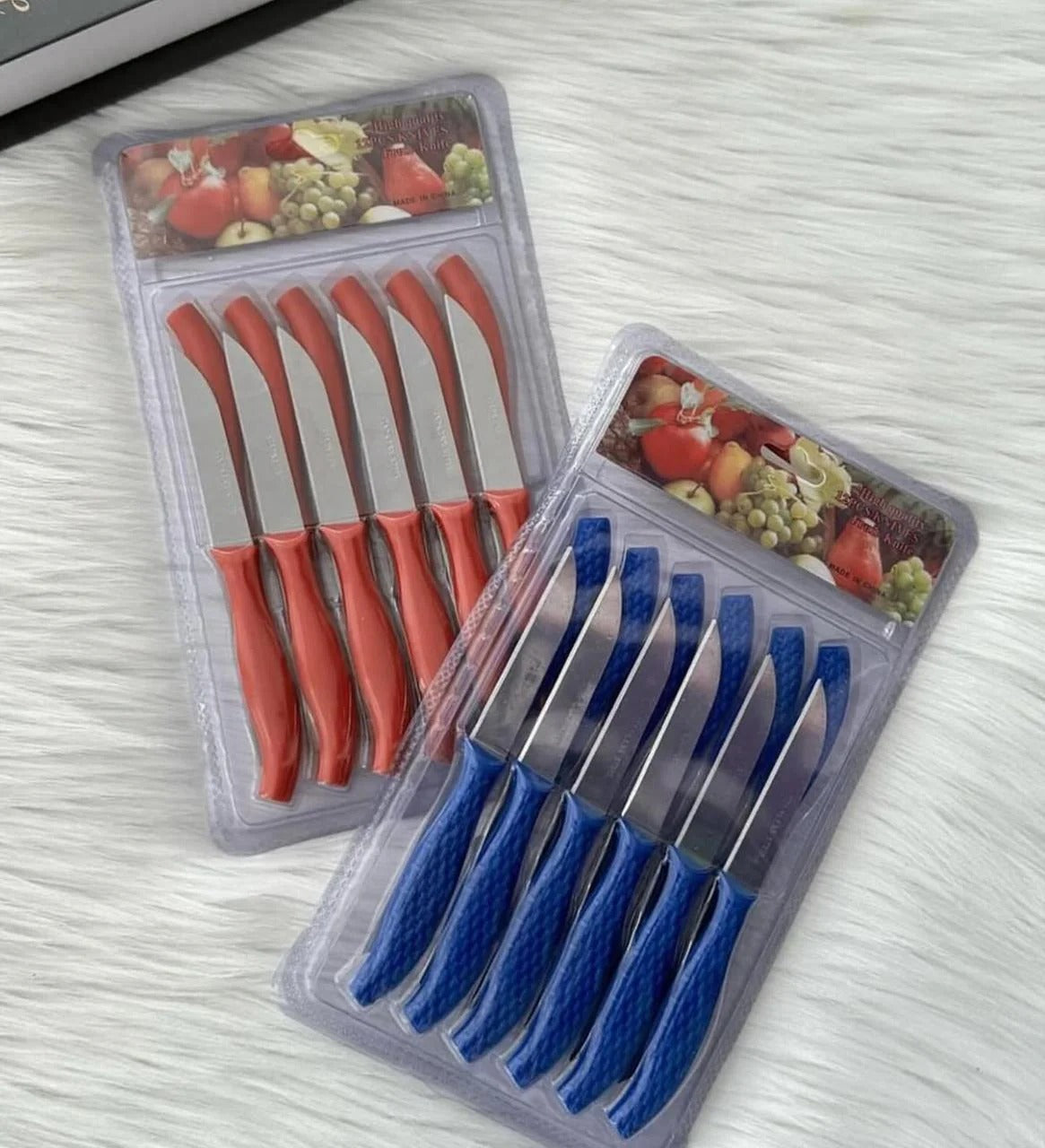 12Pcs Mini Stainless Steel Knife Set – Compact 14.5cm Carbon Steel Knives