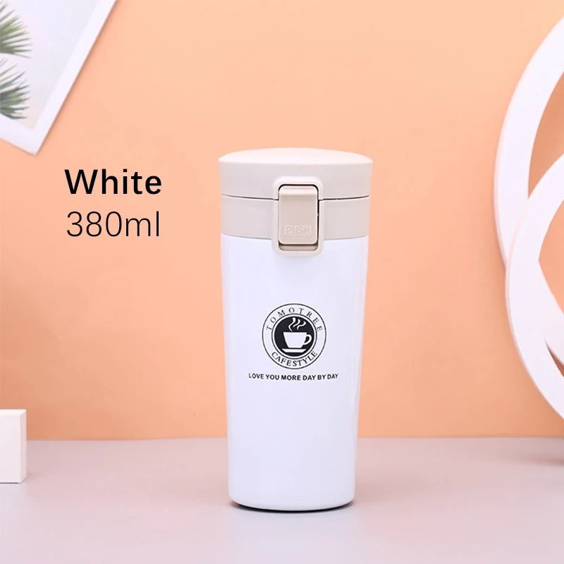 Hot & Cold Stainless Steel Vacuum Flask – 380ml | Double Wall Insulated Water Bottle